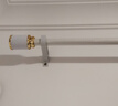 金杆子 铝合金加厚窗帘杆打孔单杆双杆窗帘轨道罗马杆 可上门 单杆-时尚白-侧装 净杆2.98米+两头3.1米总长 实拍图