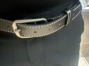鹏境针扣皮带男士腰带年轻人港风潮流ins简约牛仔裤男女通用百搭裤带 复古针扣高级黑【长110*3.3cm】 实拍图
