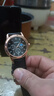 【网红爆款】商务腕表石英运动表休闲皮带男女手表 黑色 实拍图