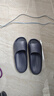 京东京造【泡泡云】踩屎感厚底轻盈防滑外穿拖鞋新款拖鞋男士 灰色44-45 实拍图