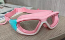 迪士尼儿童泳镜女孩高清防水防雾游泳眼镜6-12岁专业训练套装D65606粉色 实拍图