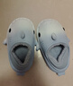 LATE TIME渐变鲨鱼儿童棉拖鞋男童包跟冬季室内保暖防滑女童宝宝毛绒拖鞋冬 白蓝 内长22cm 【220】适合34-35码脚穿 实拍图