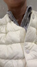 雪中飞羽绒内胆女轻薄羽绒服女短款新款内搭外穿修身 米白 M (160) 实拍图