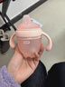 爱咔威（igroway）硅胶鸭嘴杯IKV婴幼儿水杯吸管杯4个月大宝宝开学学饮杯 160ml 粉 实拍图