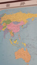【升级版 整张无拼接】2025 世界地图挂图 第五版 高档仿红木杆 超大尺寸2米*1.5米 大型办公室、会议室挂图挂画背景墙面装饰 实拍图