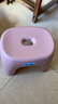 椅子奶油风家用小凳子加厚塑料凳可叠放耐用儿童凳学生寝室矮凳 樱花粉1个 实拍图