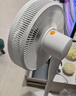 美的（Midea）【飓风节能】七叶柔风立式电风扇/家用轻音落地扇/台式小型风扇/大风力遥控定时摇头风扇 SAH35BSJ 实拍图