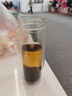 富光双层玻璃杯大容量带茶隔水杯高硼硅泡茶杯子商务男士办公杯320ml 实拍图