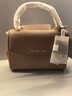 MICHAEL KORS【新年礼物】迈克高仕 MK Ava 超小号皮质翻盖迷你手提包斜挎包 牛皮棕 230 迷你 实拍图