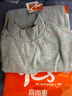 宜而爽【半高领100%纯棉】秋衣男女款保暖上衣全棉抗静电内衣棉毛衫秋冬 实拍图