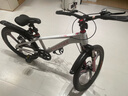 凤凰山地自行车男女变速山地车碟刹青少年儿童自行车学生单车 星际 粉白【单速+三刀轮】 22寸【适合130-170cm】 实拍图