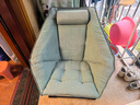 京焱懒人沙发椅 2024网红单人学生宿舍椅子 圣澜阳台休闲折叠蛋壳躺椅 松石绿休闲椅 实拍图