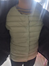 鸭鸭（YAYA）佟丽娅同款轻薄羽绒服女新款冬季短款圆领内胆修身时尚薄外套男 抹茶绿【女款无领】 L 【建议100-115斤】 实拍图