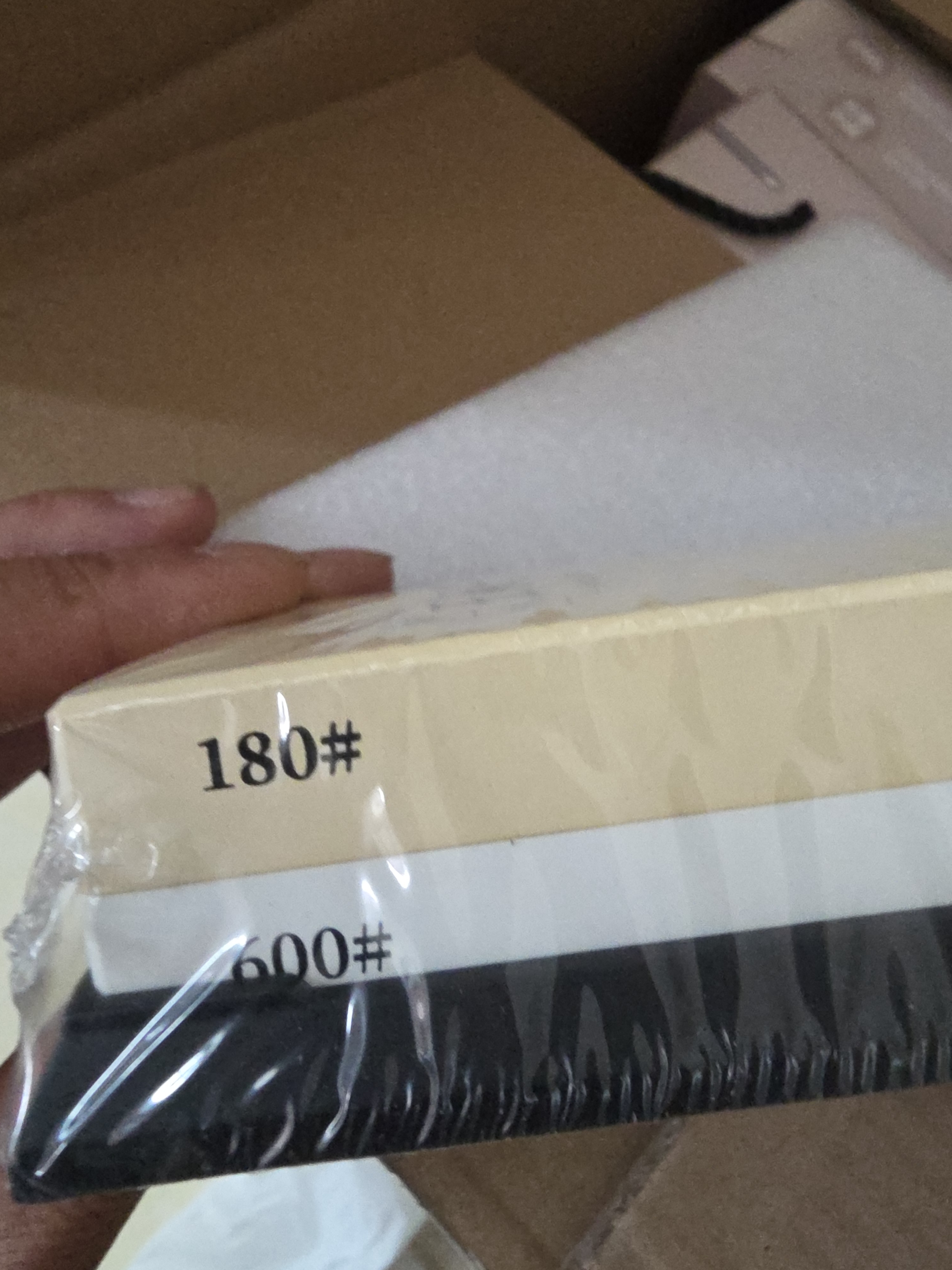 王麻子磨刀石菜刀专用 天然白刚玉双面商用家用菜刀剪刀磨刀工具神器 实拍图