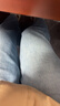 优衣库常规款女装男装宽松廓形牛仔裤/弯刀镰刀裤子479000 482280 482280/67海蓝色 25 /160/64A 实拍图
