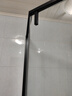 九牧（JOMOO） 【定制】极窄钻石淋浴房一体式干湿分离淋浴隔断沐浴房赠石基E17 雅黑型材（内外双开） 【光玻】900*1100*2000mm 实拍图
