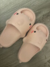 明星同款 高颜值2代萌鲨鱼厚底增高拖鞋防滑户外多巴胺拖鞋女士 粉色 38-39 实拍图