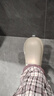 洁丽雅防水棉拖鞋男士秋冬季家居室内防滑防臭保暖踩屎感全包跟棉鞋女款 乳咖 42-43 【适合41-42码】 实拍图