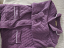 秋鹿情侣睡衣冬三层夹棉珊瑚绒夹丝加厚家居服套装新款 葡萄紫女 2XL  实拍图