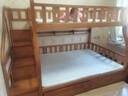 临稚胡桃木 儿童上下床实木高低床双层床上下铺床两层木床子母床 梯柜款 上铺宽1.3米下铺宽1.5米 实拍图