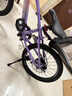 凤凰山地自行车男女变速山地车碟刹青少年儿童自行车学生单车 星际 粉紫【变速+辐条轮】 20寸【适合125-160cm】 实拍图