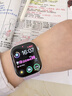 Apple/苹果 Watch S11 智能手表GPS款46毫米银色铝金属表壳雾紫色运动型表带M/L MEVX4CH/B 实拍图