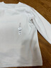 优衣库童装男童女童摇粒绒圆领T恤长袖抓绒25秋冬新款481213 01 乳白色 120 实拍图