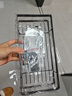 优勤（YOUQIN）厨房水龙头置物架水槽沥水篮多功能洗碗池家用收纳神器抹布沥水架 枪灰左边-升级款带杆式-带沥水盘 实拍图