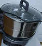 苏泊尔（SUPOR）铸铁电蒸锅 家用多功能电煮锅 电火锅 蒸煮炒菜大容量 双层蒸笼电热锅 ZN32YK13 实拍图