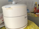 美的（Midea）电煮锅 小电锅 电蒸锅 长柄 宿舍小锅 多功能辅食锅 1.6L学生寝室一体泡面小火锅 XZE2017 配蒸笼 实拍图