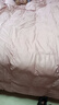 匈牙利正品羽绒被95白鹅绒100%冬被五星级酒店加厚保暖抗菌春秋被 豆沙粉静音120支全棉白鹅绒 200*230cm【冬被约充绒1600g】 实拍图