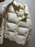 优衣库童装男童女童蓬松羽绒茄克外套夹克羽绒服478148 01 乳白色 160 实拍图