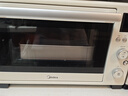 美的（Midea）35L家用多功能烘焙电烤箱 双层玻璃门/精准控温/热风烘烤/搪瓷内胆 PT3530W-D 实拍图