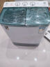 小鸭迷你双桶洗衣机家用小型双缸半自动婴儿童洗脱两用 4.5公斤灰色【蓝光洁净+强劲动力+洗脱两用】 双缸 实拍图