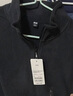 优衣库男装柔滑弹力摇粒绒半拉链套头衫/长袖25秋冬新款481184 09 黑色 L /175/100A 实拍图