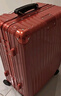网易严选3.0升级铝框小金刚PC拉杆箱商务行李箱旅行箱宝石红*亮面24英寸 实拍图