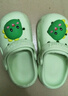 牧童儿童拖鞋夏男宝宝洞洞鞋软底女童卡通洗澡婴幼儿家居鞋奶龙绿180 实拍图