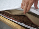 老编工山棕床垫 硬棕垫手工棕榈床垫子薄厚款单双人榻榻米折叠床垫定制 6cm总厚（山棕芯+银离子外套） 1.5*2.0m 实拍图