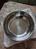【不锈钢】和面盆厨房烘焙家用火锅盆洗菜打蛋汤锅盆醒面盆料理盆 32cm【热卖款】不锈钢 和面盆 实拍图