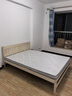 零树实木床双人床简易床1.5m*2m床+10cm椰棕床垫 包安装 JYA-04(套装) 实拍图
