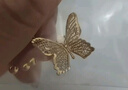 周大生黄金吊坠女足金蝴蝶首饰挂坠新年礼物送女友1.7g 实拍图