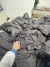 艾薇 A类被套双人水洗棉被套110g磨毛被罩单件200x230cm 极速灰 实拍图