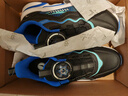 安踏儿童运动鞋男女童跑步鞋秋冬季网革旋钮扣犟弹科技学生赤焰跑鞋 【男革面】黑/蓝/绿5523N-2 36 鞋内长23cm 实拍图