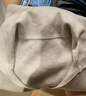 优衣库女装可机洗罗纹半开领针织衫/毛衣480414 482253 480414/30浅米色 L 实拍图