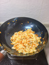 臻三环章丘手工铁锅平底煎锅烤肉煎锅无涂层不易粘锅小平底锅辅食厨具 烤蓝木把 20cm 实拍图