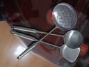 炊大皇 铲勺套装 304不锈钢锅铲+汤勺+漏勺三件套 铁锅不锈钢锅炒菜铲子 实拍图