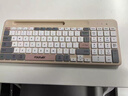 方正（Founder） 无线键鼠套装 非机械手感键盘 办公键盘鼠标套装 电脑键盘 笔记本键盘 KN500  卡其色 实拍图