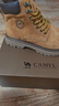 骆驼（CAMEL）王俊凯同款冬加绒户外工装马丁大黄靴男 G122W7757TR 金黄 43 实拍图