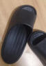 京东京造【泡泡云】踩屎感厚底轻盈防滑外穿拖鞋新款拖鞋男士 黑色44-45 实拍图