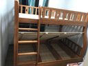 临稚胡桃木 儿童上下床实木高低床双层床上下铺床两层木床子母床 爬梯高箱款 上铺宽1.3米下铺宽1.5米 实拍图